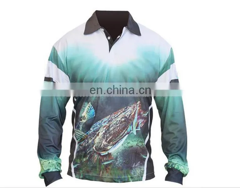 OEM Round Neck Fishing Shirts&polyester fishing shirt&quick dry fishing shirts