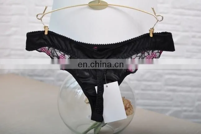 lady girl hot sexy picture see through embroidered thong panty