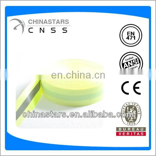 colored sew on reflective webbing tape for bags