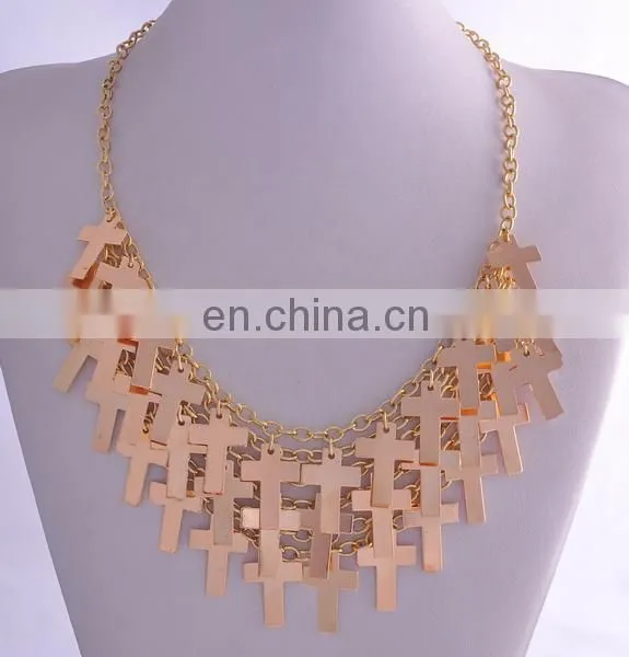 Hot selling meaning love wishing bone gold plated pendant necklace jewelry