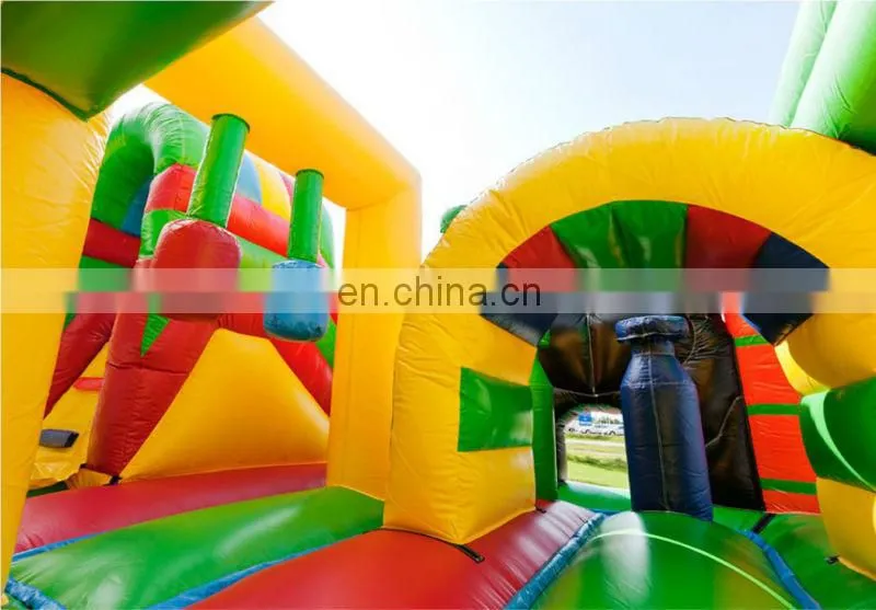 Double lanes Inflatable Slide Bounce Combo