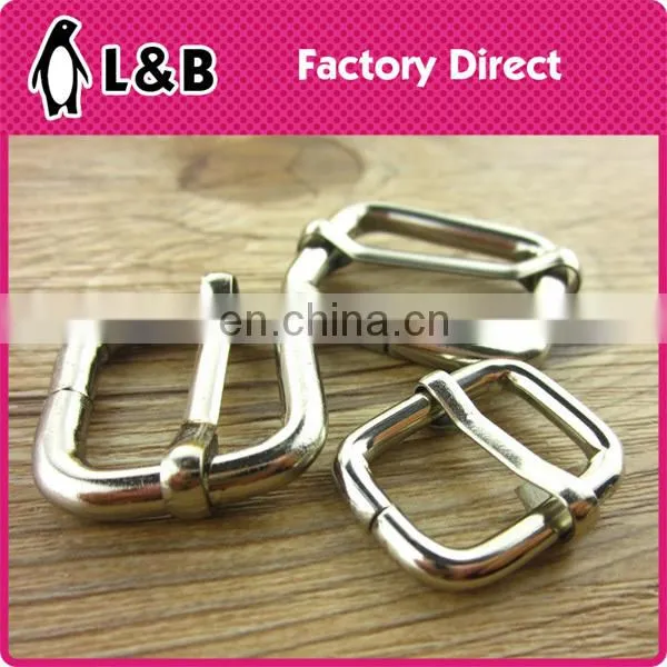 D round square rectangle metal bag buckle
