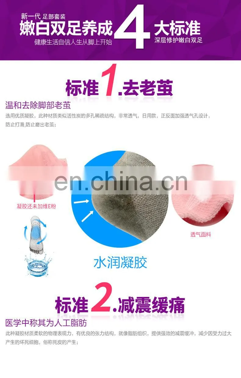 Moisturizing Cracked Heel Socks - Treat Dry Heels Fast Pain Relief from Cracking Feet with these Gel Heel Protector Pads