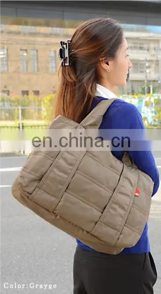 Wholesale nylon and drawstring shopping tote bag in stock from factory
