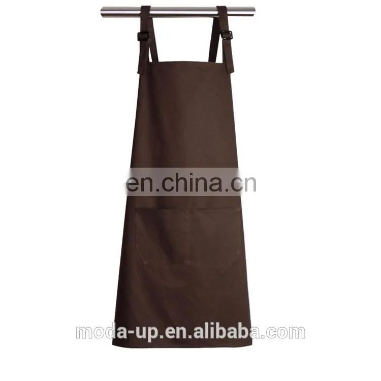 cotton plain kitchen apron with custom logo high quality from China