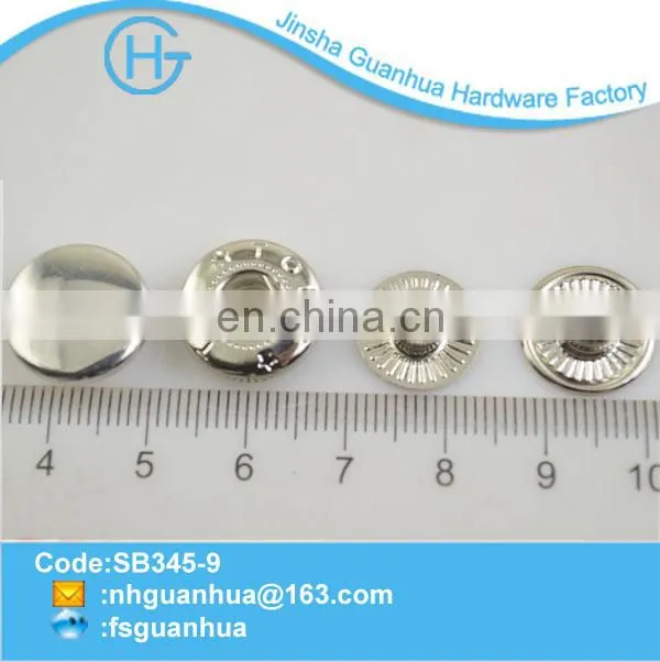 New items plating nickle metal snaps for clothing