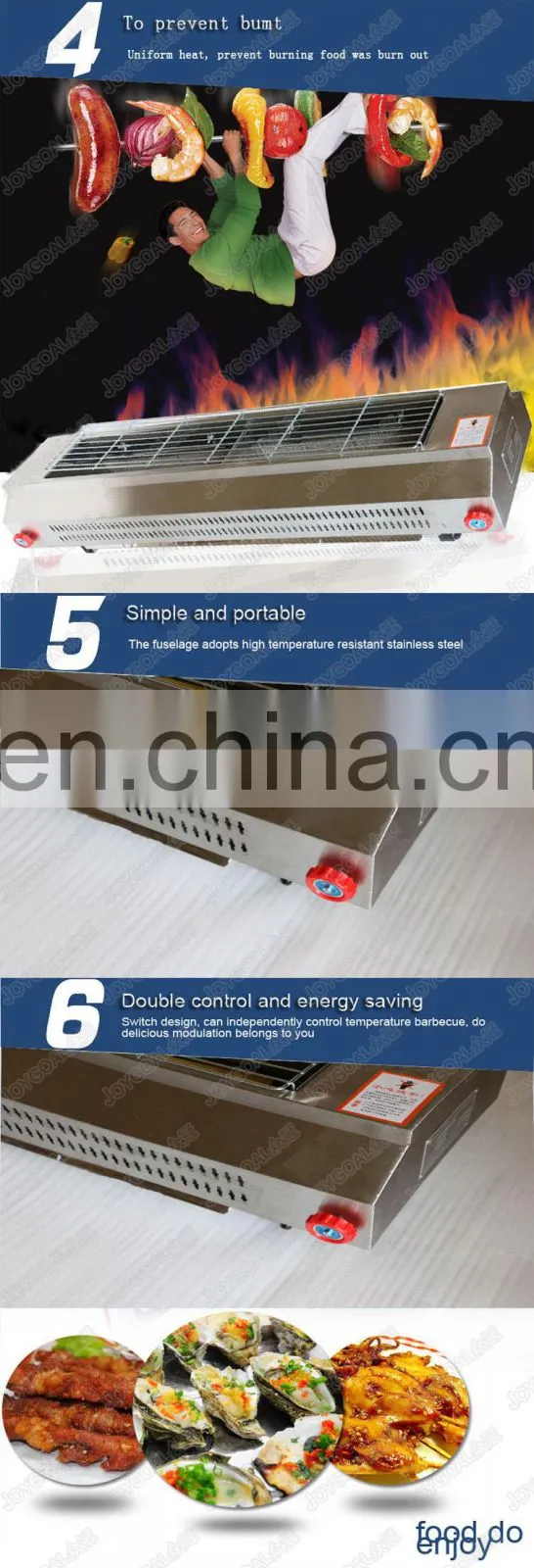 Automatic kebab barbecue making machine rotary yakitori grill machine rotating barbecue machine