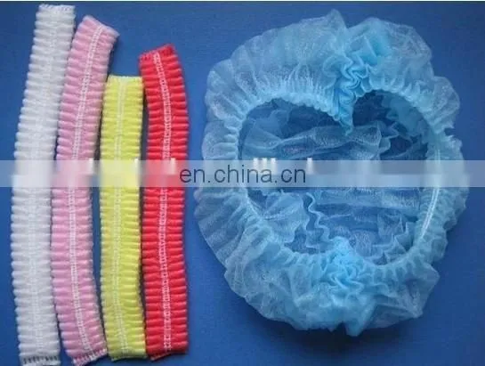 47CM hotel Bath Room Pe Or Non woven Bouffant shower cap making machine