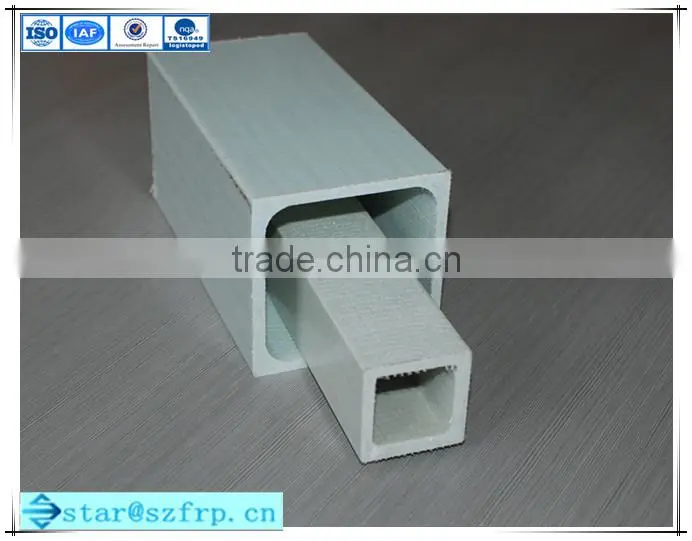 FRP square tube/Fiberglass retangular tube/GRP tube