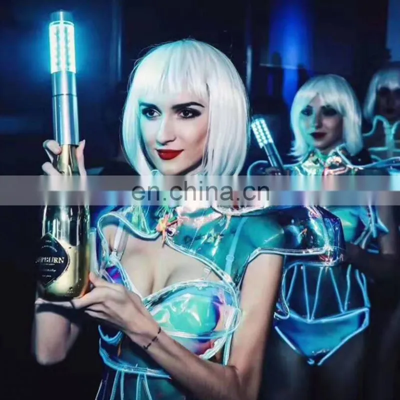 bar club restaurant shinning Hot Sale Barware LED Strobe Baton Champagne Bottle Sparklers