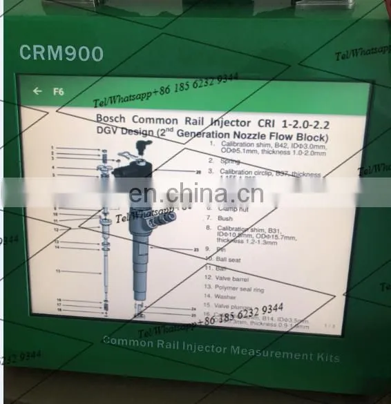 CRM900 STAGE3 Common Rail Injector repair kitsCRM-100 3 stage BOCH common rail injector tester and measuring tool