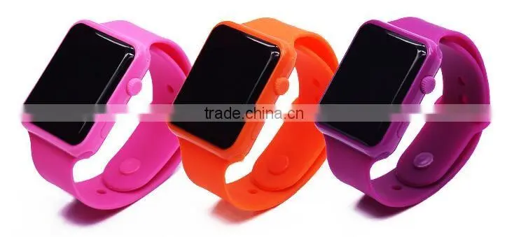 2016 hottest sale Unisex students digital square black and white LED watch