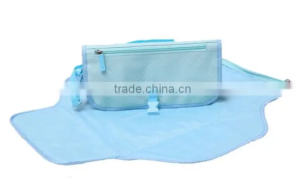 Fancy Protable Blue Foldable Diaper Pad