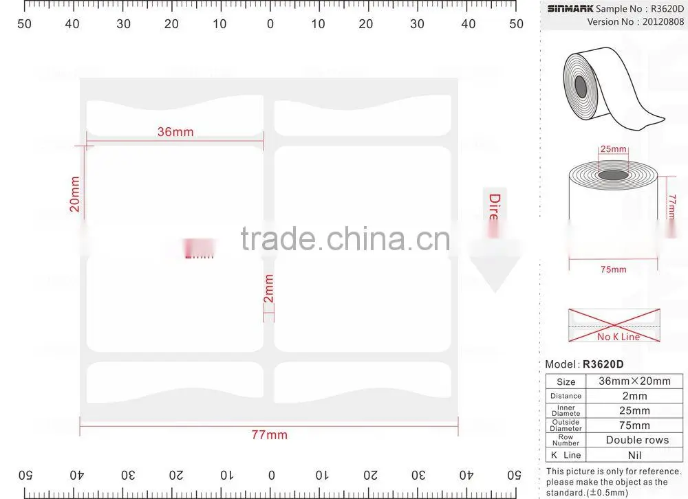 SINMARK customizable removable clear label print custom sticker labels printing
