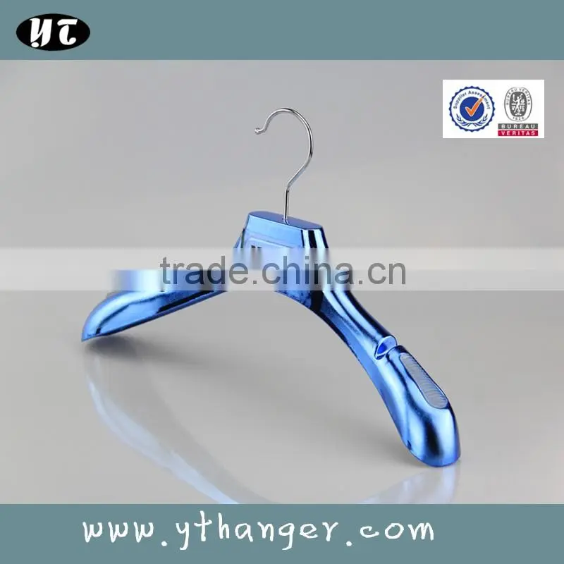 HA6959 notched plastic shirt hanger rose gold coat hangers