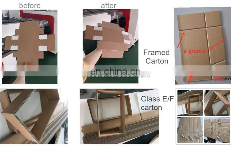 BG1000A Automatic MDF Grey Board cardboard Rigid Box V slot Grooving notching Machine