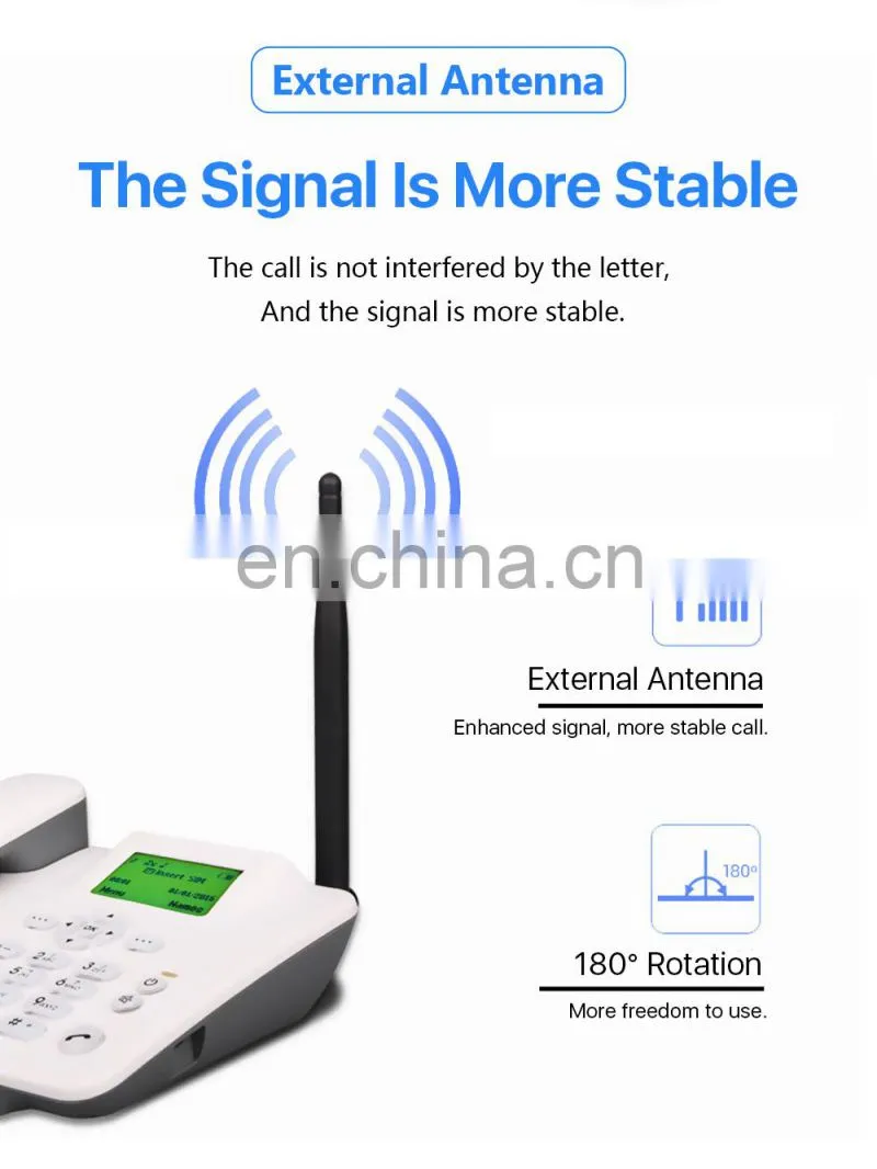 ALLINGE SDS1440 Customized Cheap Smart Telephone Desk Corded Fixed GSM Landline Phones Corded Telephones with Sim Card Slots