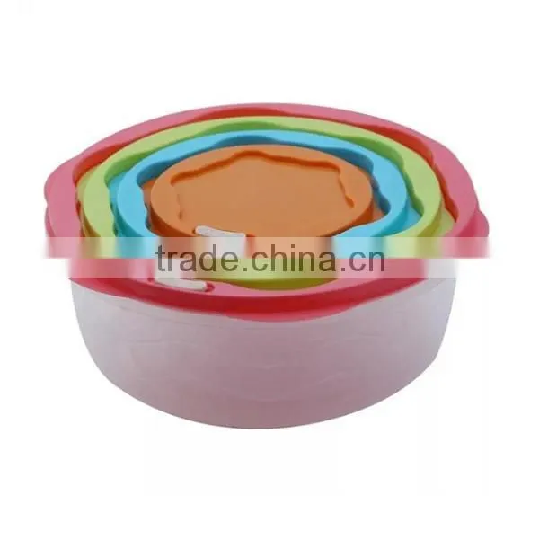 4 PIECE PLASTIC CONTAINERS STORAGE BOX SET KEEP FRESH KITCHENWARE
