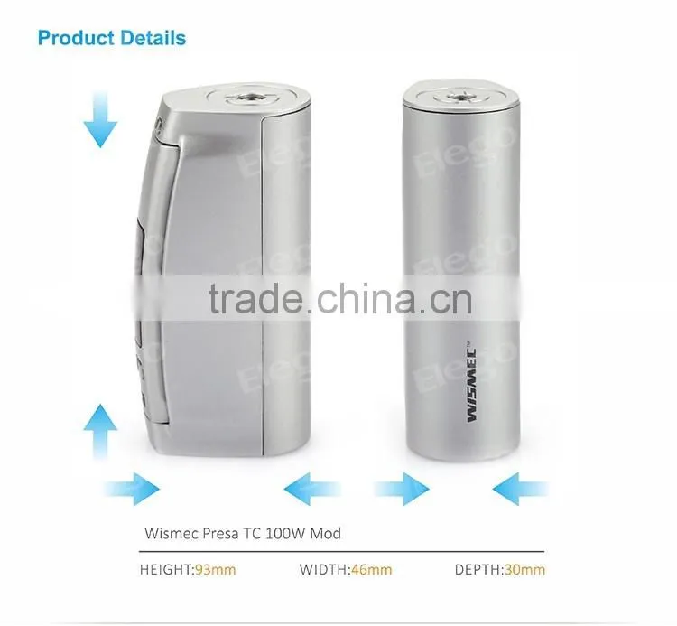 New Hot Wismec Presa TC 100W with TC system large in stock