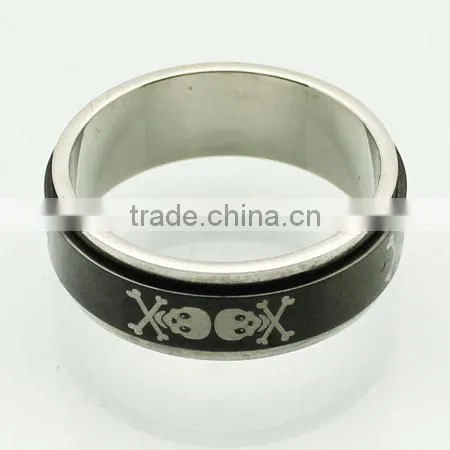 wholesale cheep stainless steel class ring stainless steel biker ring