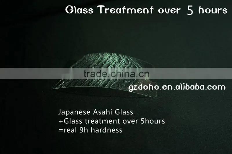 clear gold tempered glass screen protector for iphone5 0.3mm 2.5D shine glass with factory price
