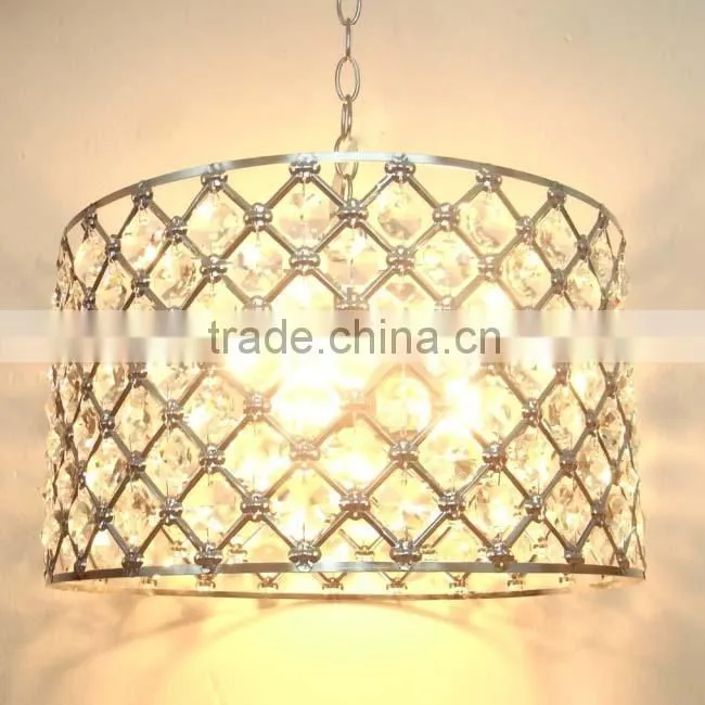Crystal ceiling square E14 ceiling light for China PKN40016