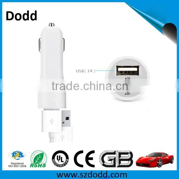 mini car charger,portable usb car charger,for mobile phone dual usb car charger