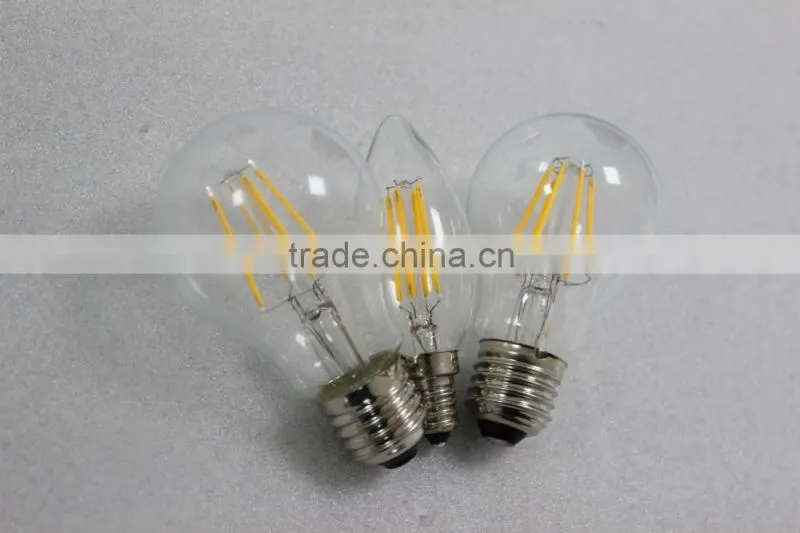 TUV CE ROHS ERP A60 E27 4W 480LM 360 degree led filament bulb