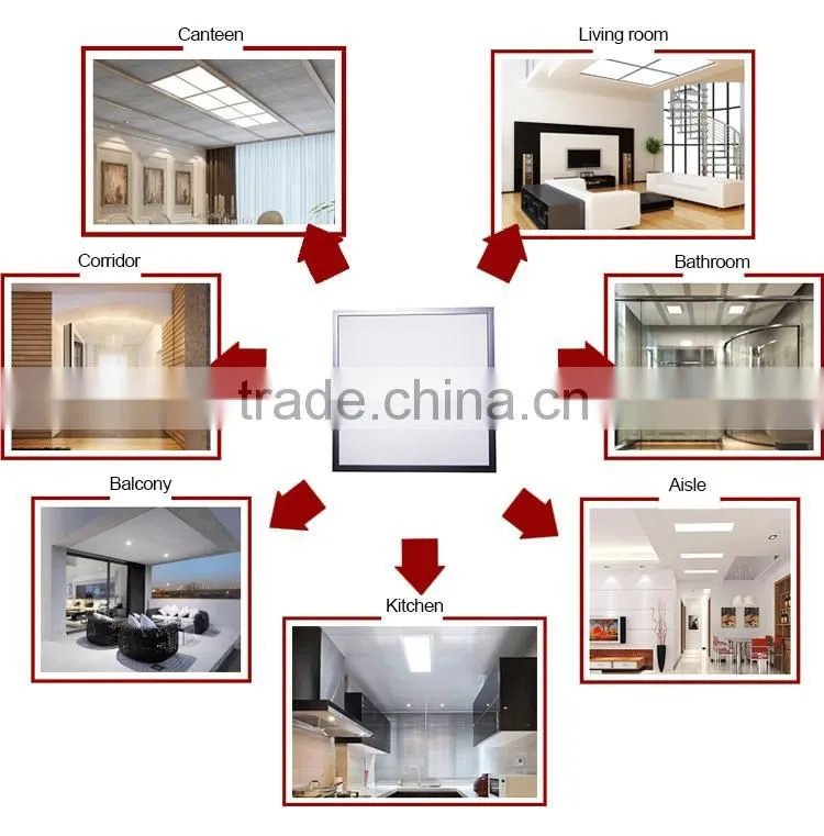 TUV CE RoHS 40W 600 600mm square flat color temperature adjustable LED Panel Lighting