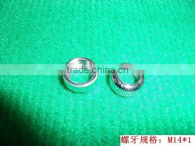CNC lathe copper M14 connector brass nut