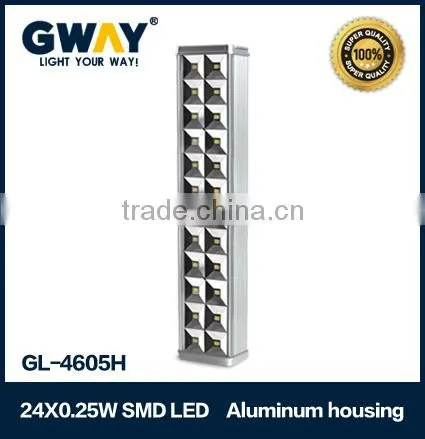 portable emergency lamp with 24 HI-power LED with aluminum body