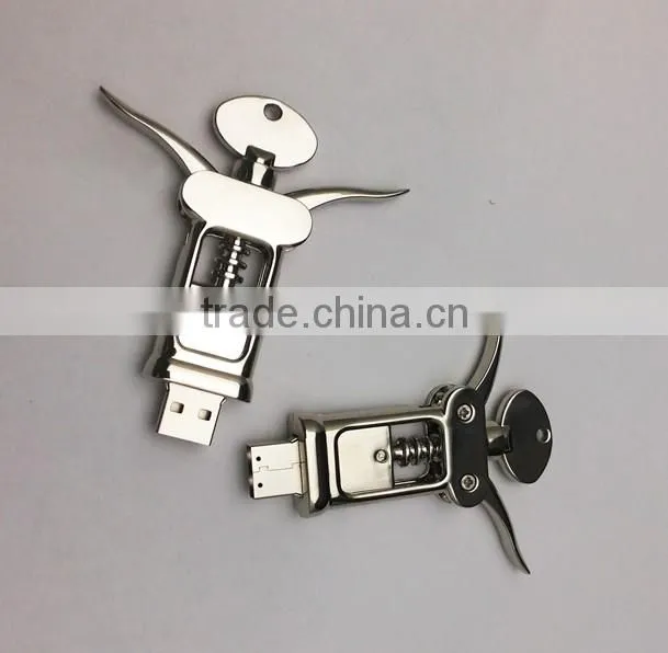 newest design metal openner usb flash drive