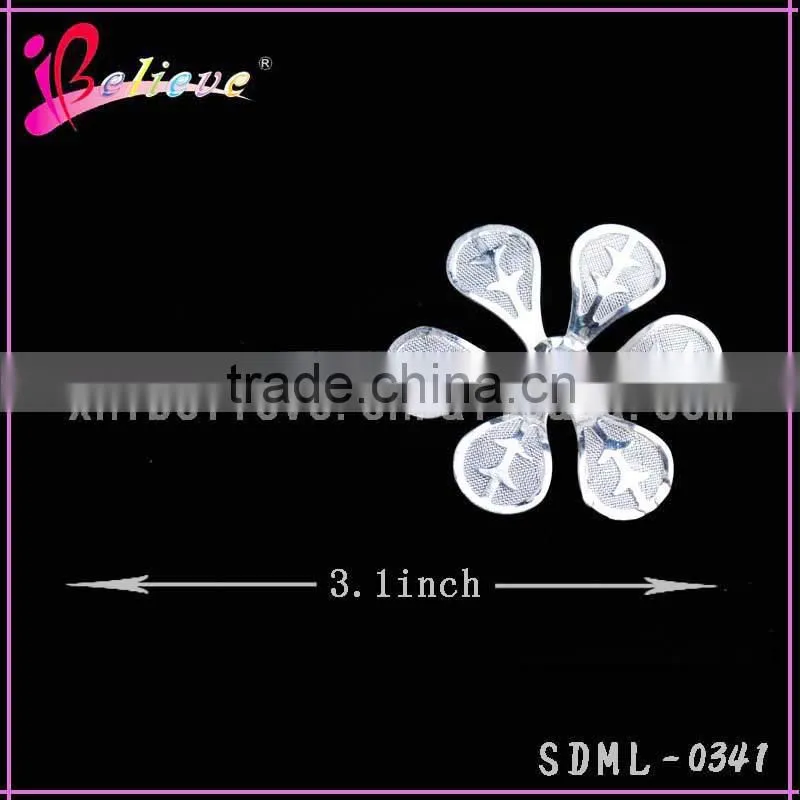 Cheap hair brush metal pins wholesale hair pins, silver flower pins for kids girls