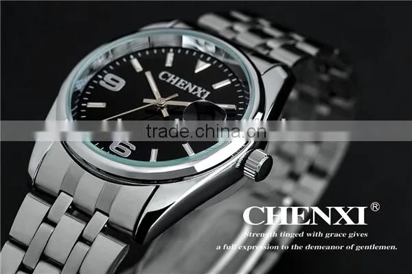 CHENXI Watches Wholesale 003-8J Black White Quartz Japan Movt Gift Watch Box OEM ODM Stainless Steel Watches Women