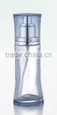 Cosmetic glass water mist spray bottle cosmetic container, high good quality spray pump bottle, waisted shape glass bottle