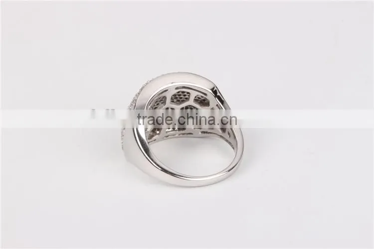 Custom Design Accepting Silver Love Ring four finger ring