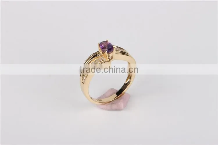 Natural crystal ring women jewelry