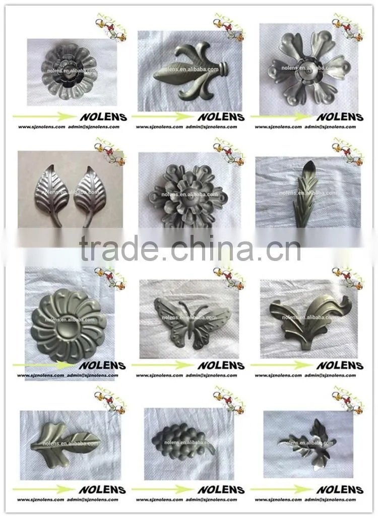 Iron Art Stamped Leaves /Fittings For Artistic Metal Gate/Fence/Stair Railings ,Iron Grills Parts Decorated