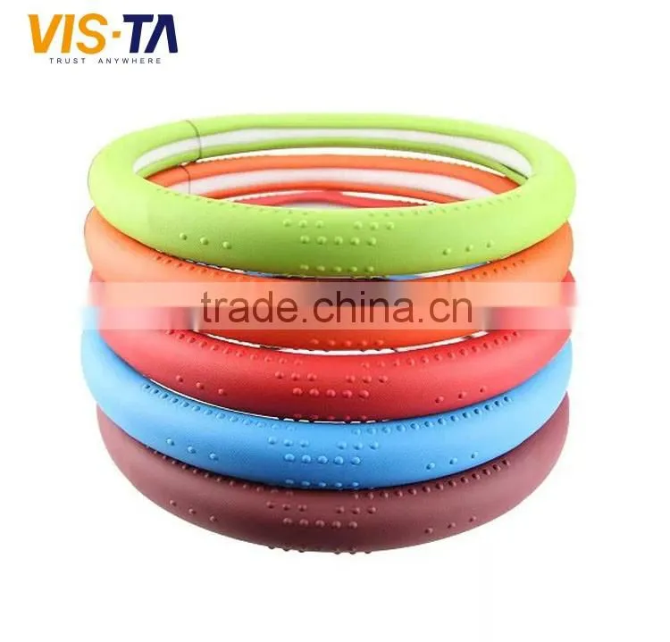 2016 Year Good selling Micro Fiber Coach Steering Wheel Cover/Cool Steering Wheel Cover