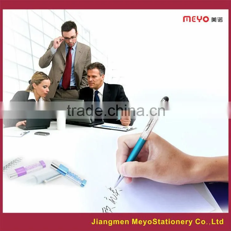 Logo custom crystatl pen,logo laser engraving crystal pen, logo crystal filled pens