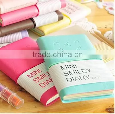 School notebook cute design diary book for kids Mini smiley diary