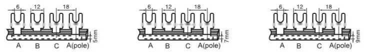 WL-303 electrical panel earth Copper bus bar