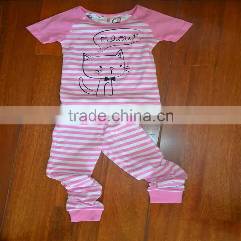 2015 hot sales cartoon cat set T-shirt