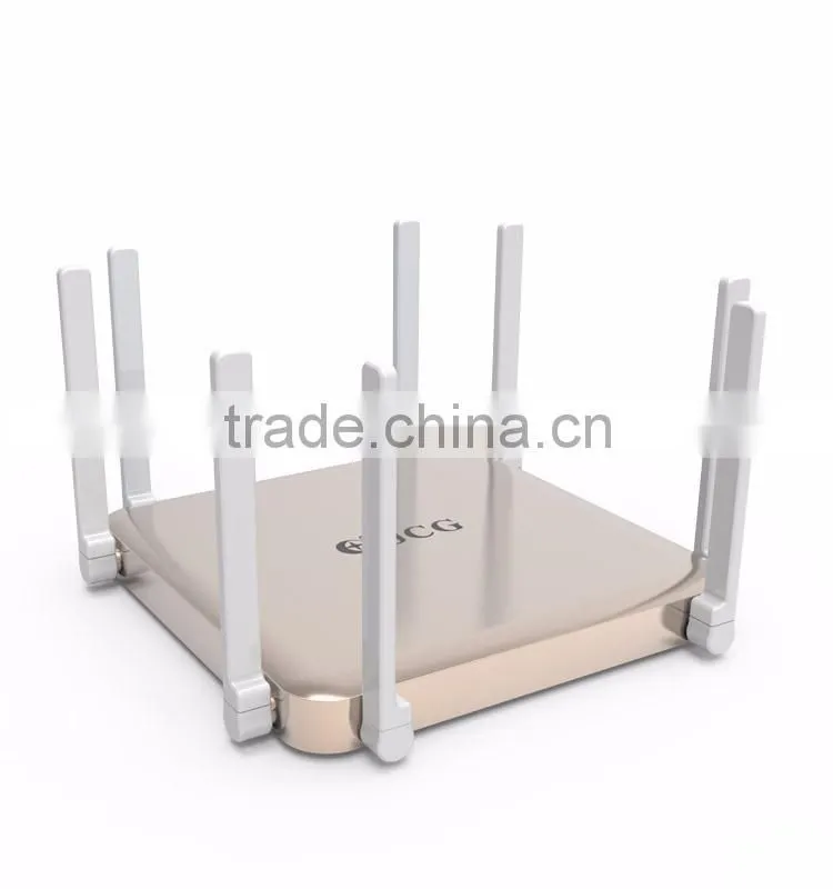 2016 New 2.4/5Ghz 2600Mpbs Wifi Router With 8pcs 5Dbi High Gain Antenna