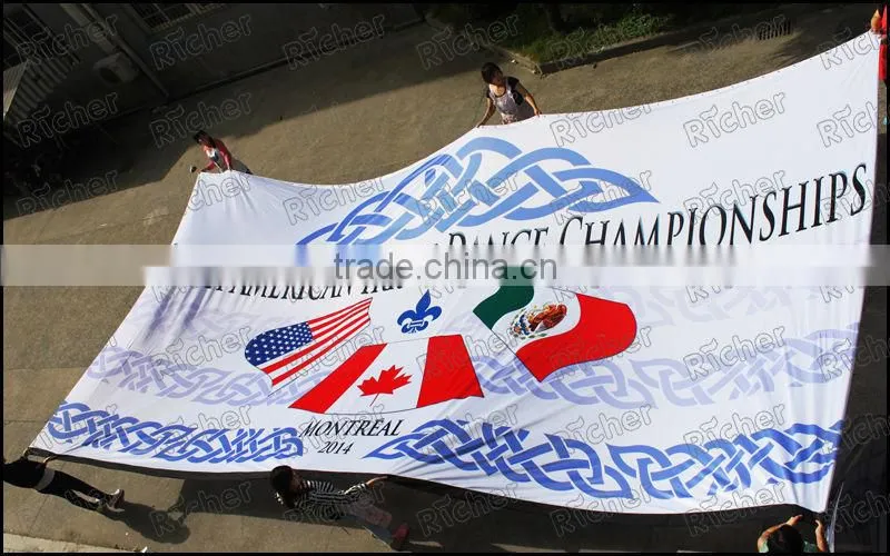 Advertising Custom Polyester Flag promotion banners