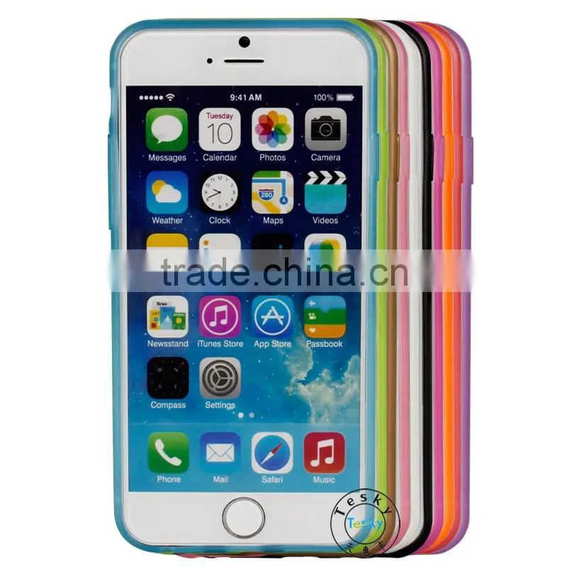tpu transparent clear back cover for iphone 6