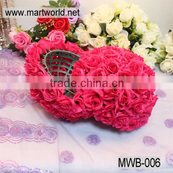 customized artificial flower ball for wedding events&party;Hanging wedding flower ball decoration(MWB-006)