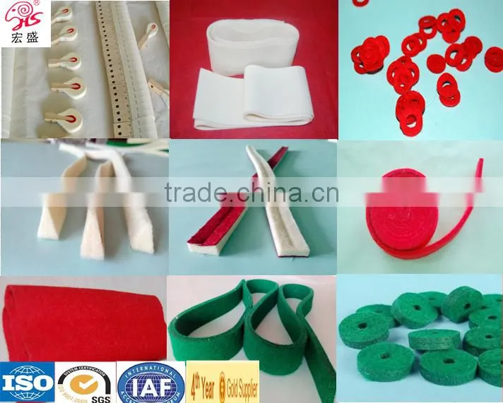 piano factory supply laser cut piano red felt of gasket