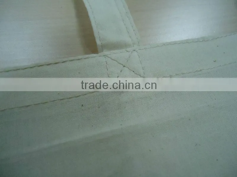 Durable Natural Cotton Pure White Shopping Bag