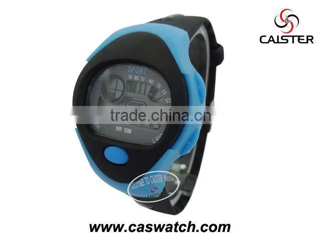 fashion polular LED electronic plastic watches digital multifunctional electronic watch for men sports electronic watch